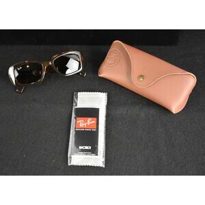 Ray-Ban Highstreet Sunglasses Rectangle Brown Havana Frame Brown Lens RB4122